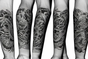 calf sleeve
"the blue sky" tattoo idea