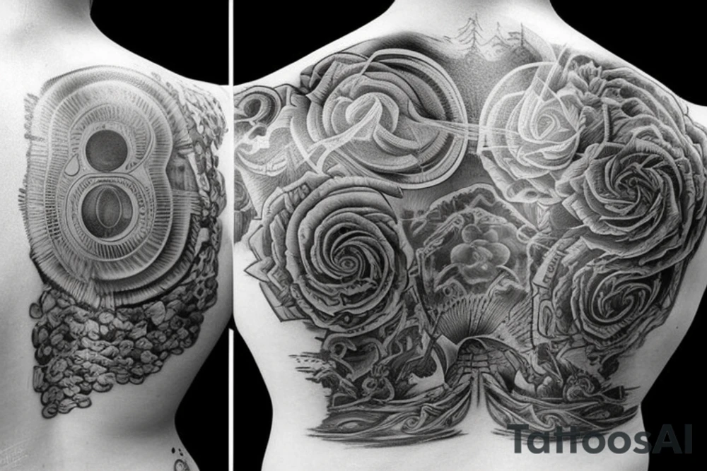 lighthouse back tattoo idea