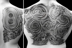 lighthouse back tattoo idea