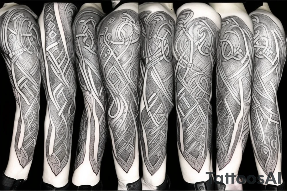 Viking and conquistador tattoo idea