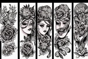 beautifull woman tattoo idea