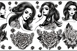 beautifull woman tattoo idea