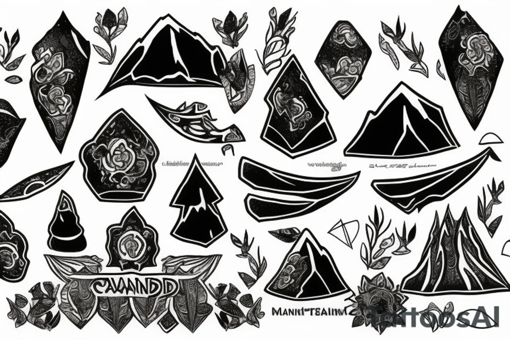 Mount Damavand tattoo idea