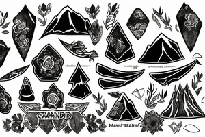 Mount Damavand tattoo idea
