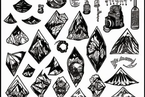 Mount Damavand tattoo idea