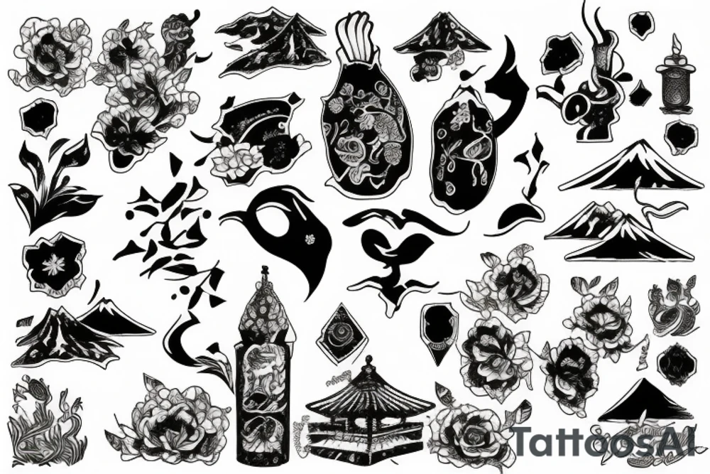 Mount Damavand tattoo idea