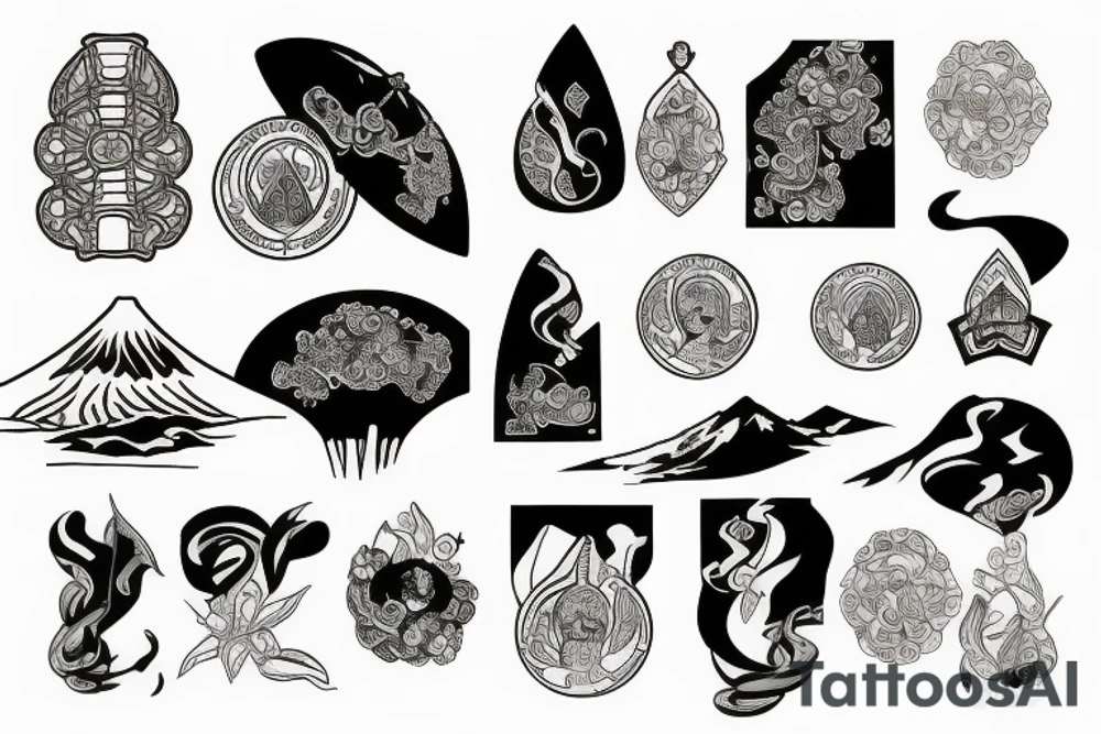 Mount Damavand tattoo idea