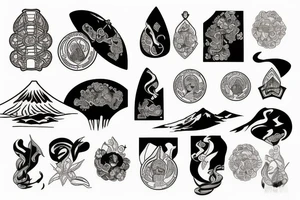 Mount Damavand tattoo idea