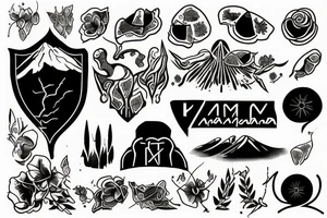 Mount Damavand tattoo idea