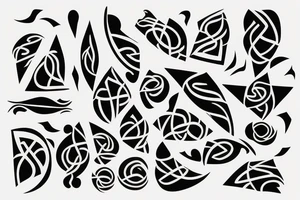 minimal slimi design for neck tattoo idea