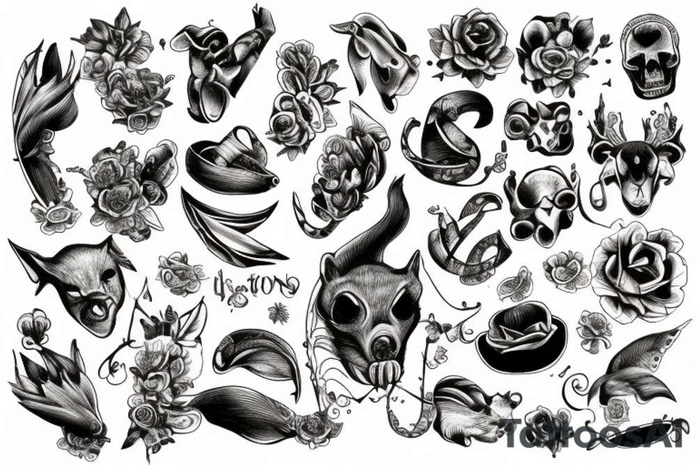 Ratons laveur mechant tattoo idea