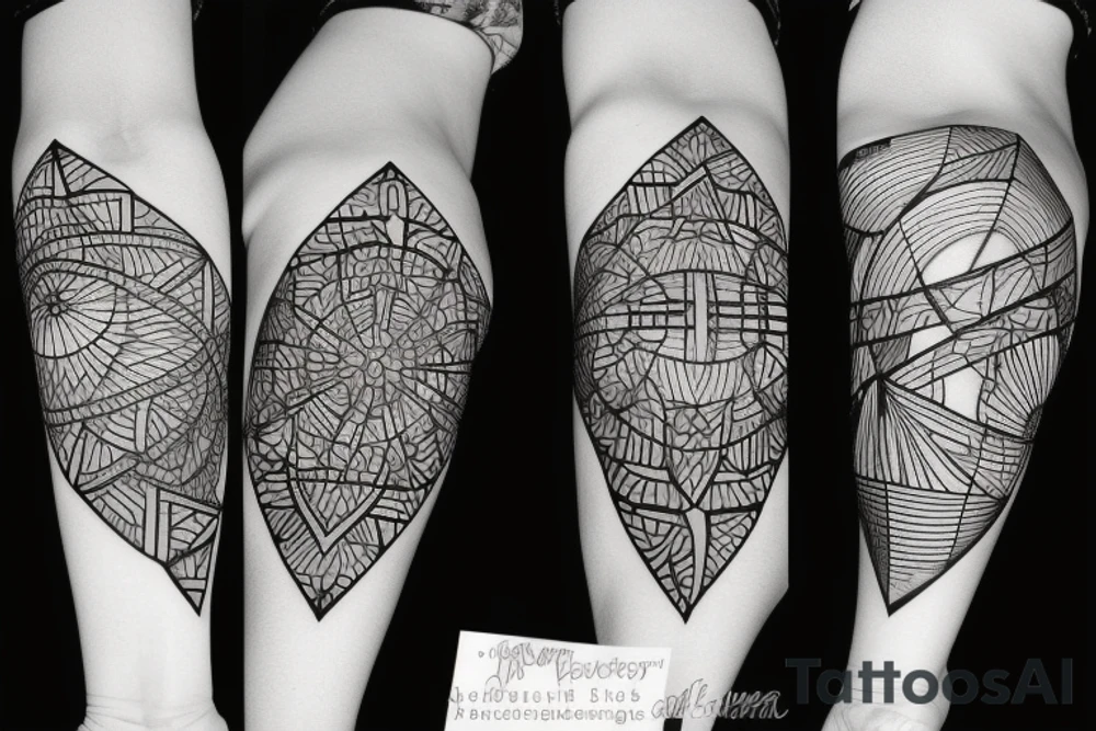 back geometric tattoo idea