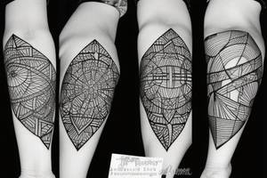 back geometric tattoo idea