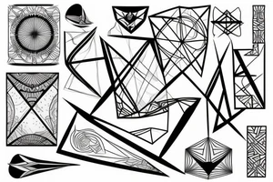 back geometric tattoo idea