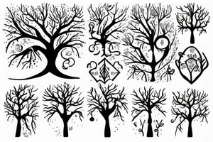 Tree of knowledge tattoo idea