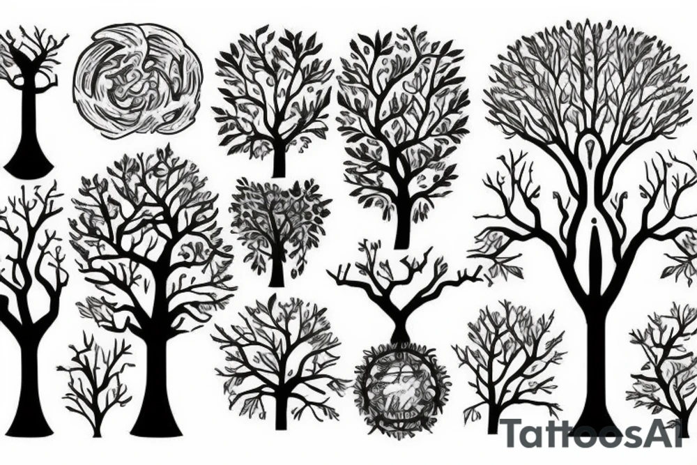 Tree of knowledge tattoo idea