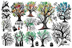 Big full tree tattoo idea
