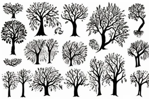 Big full tree tattoo idea