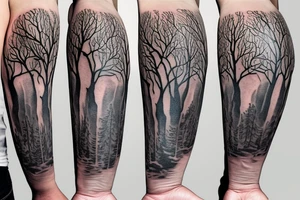 Big full tree tattoo idea