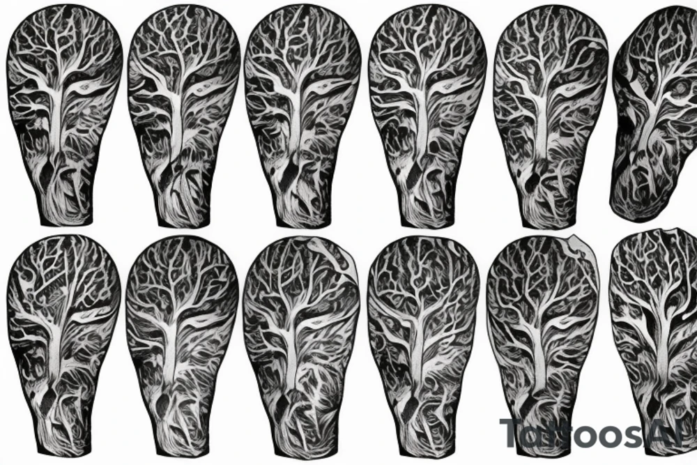 Big full tree tattoo idea