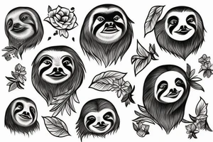 Sloth tattoo idea