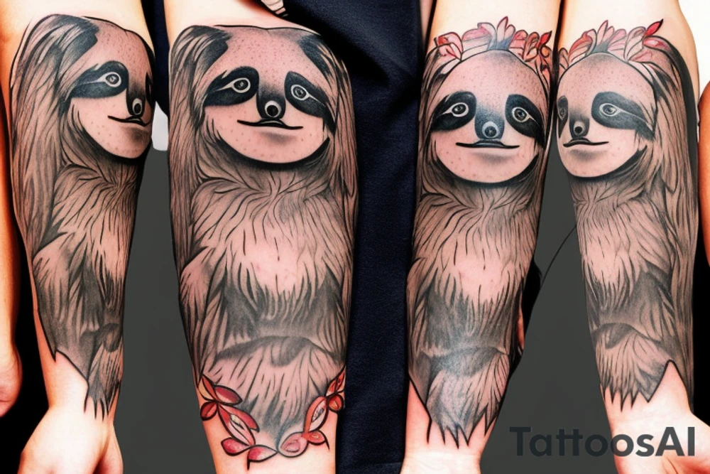 Sloth tattoo idea