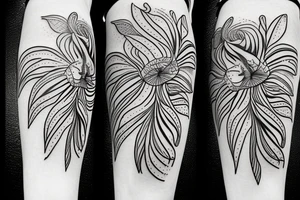 Tiger lily sketch tattoo tattoo idea