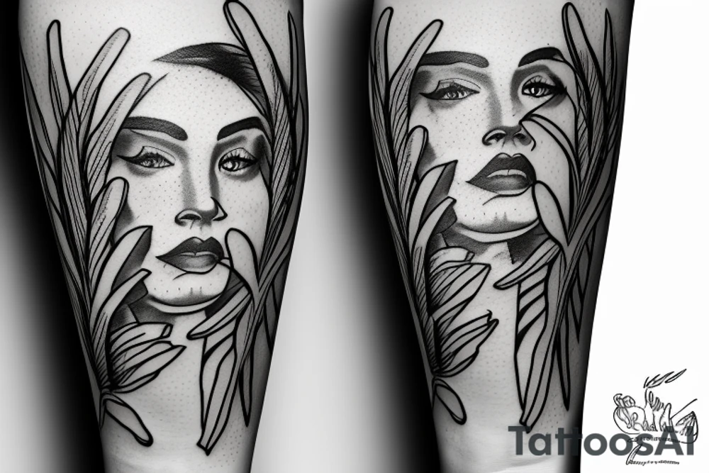 Tiger lily sketch tattoo tattoo idea