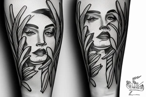 Tiger lily sketch tattoo tattoo idea