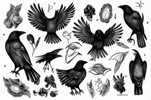 Crow tattoo idea