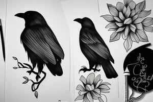 Crow tattoo idea
