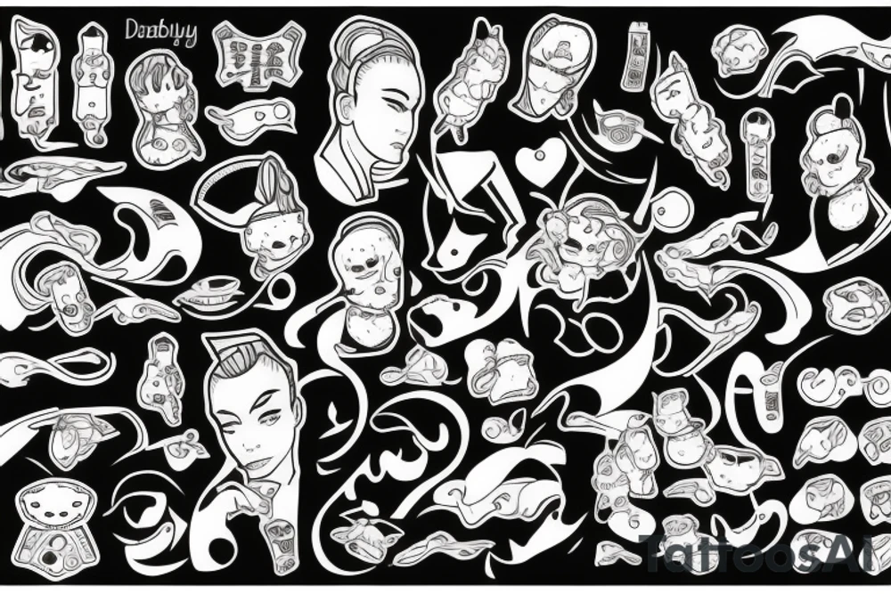 daddys girl pyschedelics tattoo idea