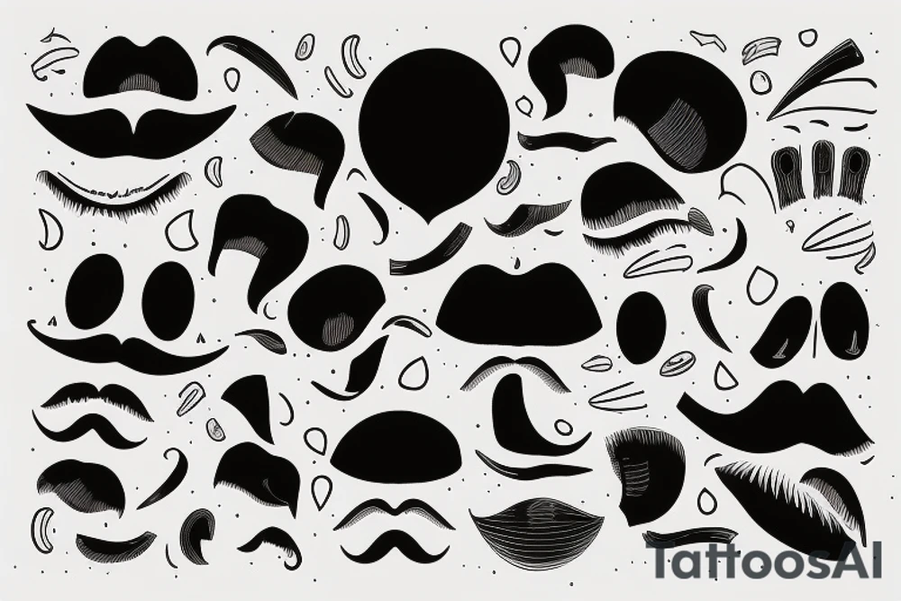 Ailles avec des taches de couleur tattoo idea