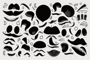 Ailles avec des taches de couleur tattoo idea