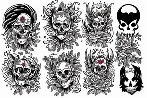 Ailles d'ange avec des taches de couleur tattoo idea