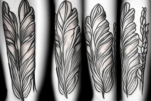 gladiolus flower tattoo idea