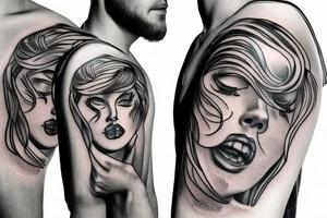 sun shining through clouds tattoo idea