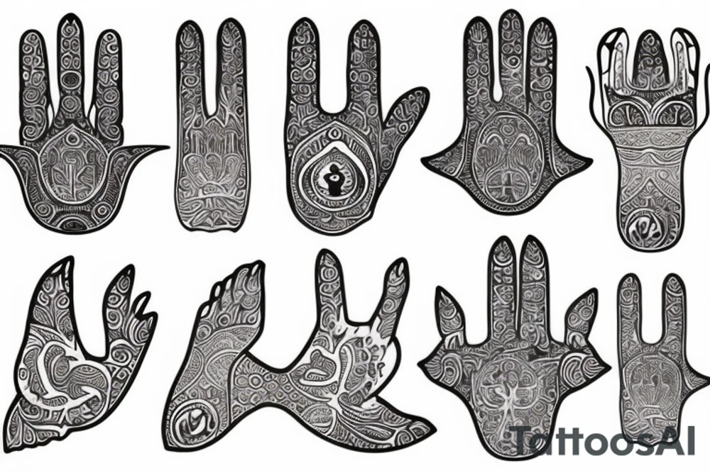 Hamsa tattoo idea