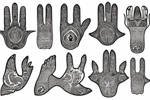 Hamsa tattoo idea