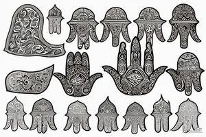 Hamsa tattoo idea
