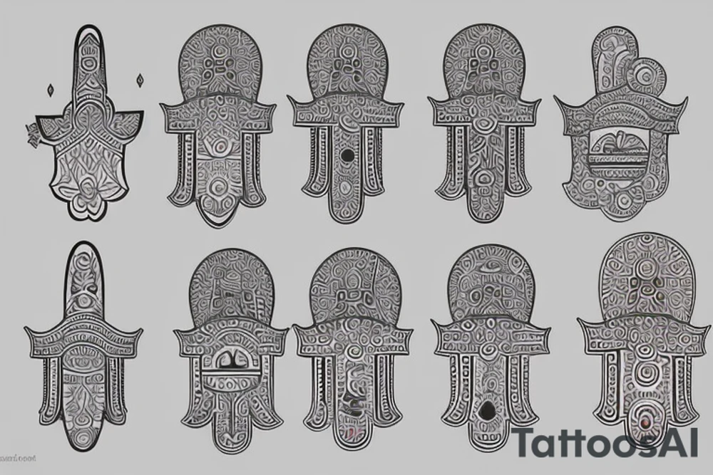 Hamsa tattoo idea