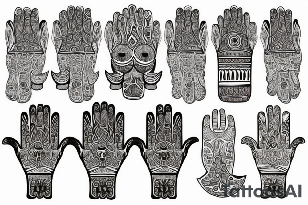 Hamsa tattoo idea