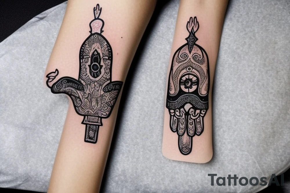 Hamsa tattoo idea