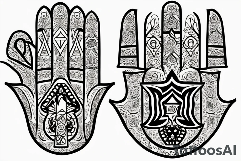 Hamsa tattoo idea