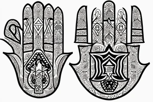 Hamsa tattoo idea
