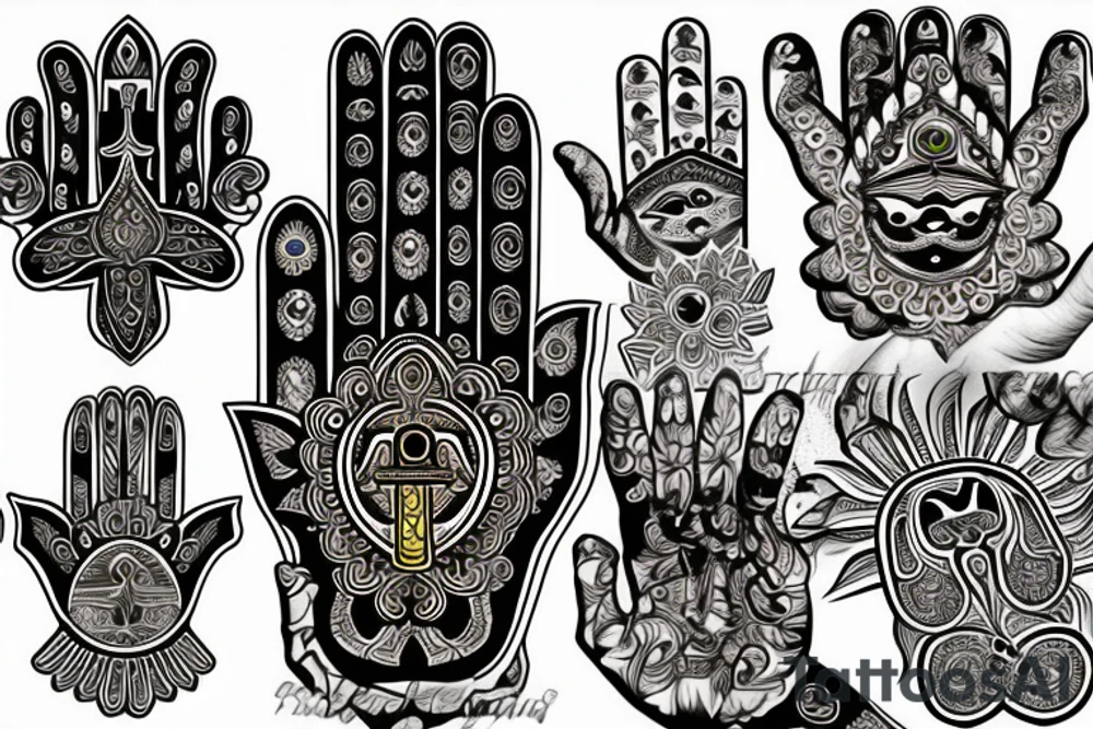 Hamsa tattoo idea