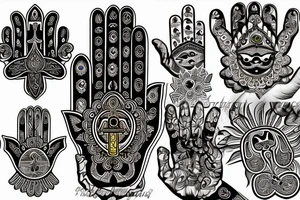 Hamsa tattoo idea