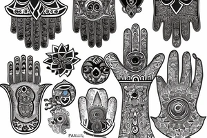 Hamsa tattoo idea