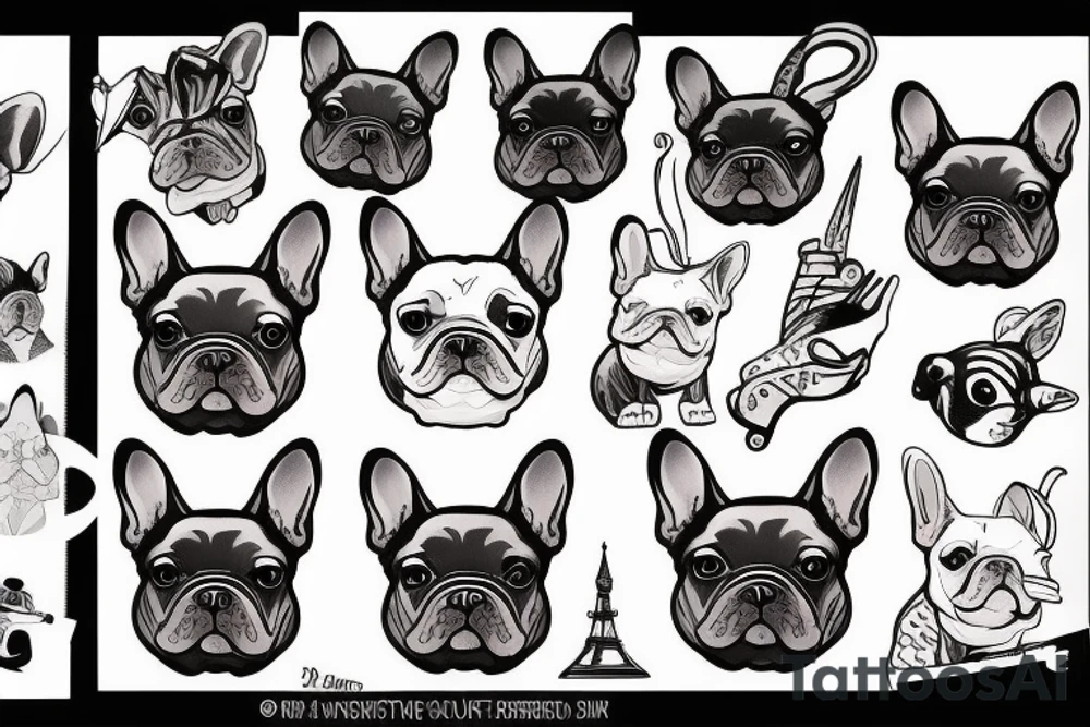 french bulldog tattoo idea
