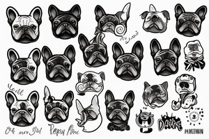 french bulldog tattoo idea